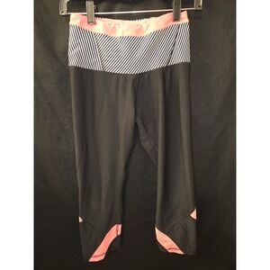Reebok Women's Activewear‎ Running Leggings Black Pink Womens Small